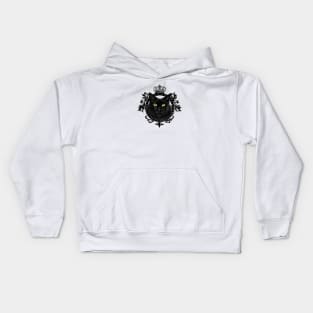 Black Cat Royalty Kids Hoodie